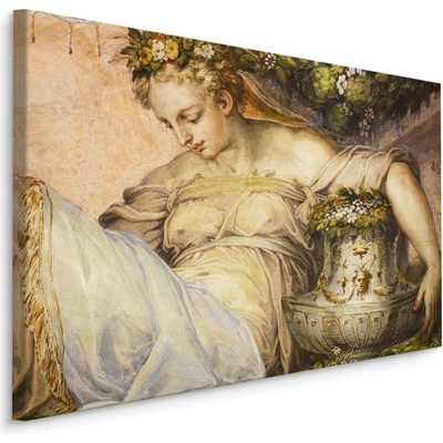 MyBestHome BOX Plátno Zamyšlená Mladá Žena Varianta: 90x60
