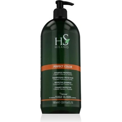 HS MILANO Perfect Color Protective Shampoo 1000 ml защитен шампоан за наситен и дълготраен цвят унисекс