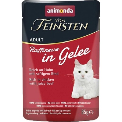 Animonda Raffinesse In Gelee kousky kuřecího a hovězího masa v želé 85 g