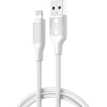XO Кабел USB / Lightning, NB265, 2.4A, 2 метра, бял - XO
