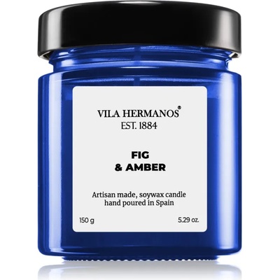 Vila Hermanos Apothecary Cobalt Blue Fig & Amber ароматна свещ 150 гр