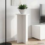 vidaXL Стойка за растения 2 бр. Бяло Ø40 x 80 см Инженерна дървесина (899699)