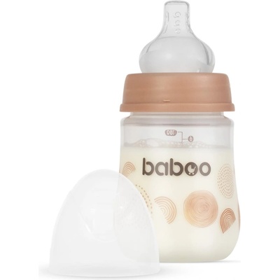 Baboo Anti-colic Feeding Bottle шише против колики за деца от раждането им Au Naturale, 0 m+ 180ml