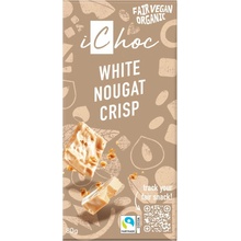 iChoc Vegan BIO bílý nugát/oříšky 80 g
