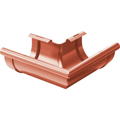 Gutta Aqua Plastový roh žľabu vonkajší 125 mm tehlovo červená