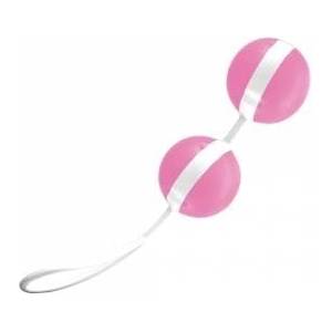 JOYDIVISION Joyballs Trend Duo Pink & White - Innovative Dual Exercise Balls