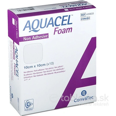 AQUACEL Foam Hydrofiber krytie na rany 10 x 10 cm