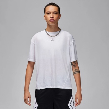 Image 1 of Nike Jordan Sport Women's Diamond Short-Sleeve Top - White