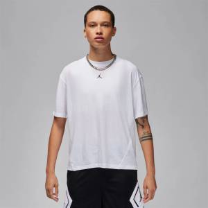 Nike Jordan Sport Women's Diamond Short-Sleeve Top - White