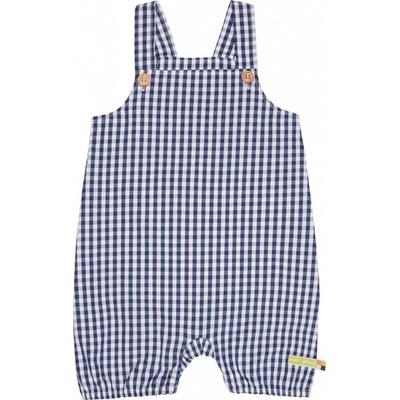 dětské kárované laclové kraťasy tmavě modrá loud + proud