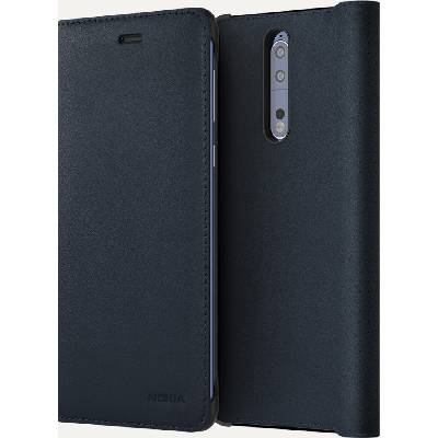 Nokia Калъф за телефон nokia 8 leather flip cover blue cp-801 (mo-no-ta31 - cp-801)