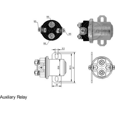 Pomocný spínač startéru Mitsubishi M009T80472, 10511415