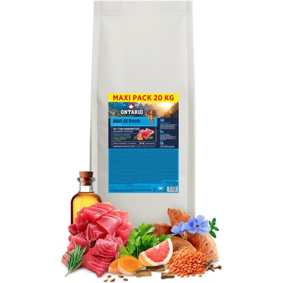 Ontario Adult All Breeds Monoprotein Tuna & Sweet Potatoes 20 kg