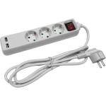 Entac 3 Plug + 2 USB 3 m Switch (ESE1.5G3-3-SW-USB)