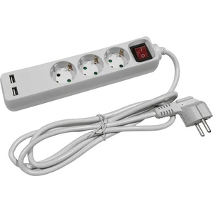 Entac 3 Plug + 2 USB 3 m Switch (ESE1.5G3-3-SW-USB)