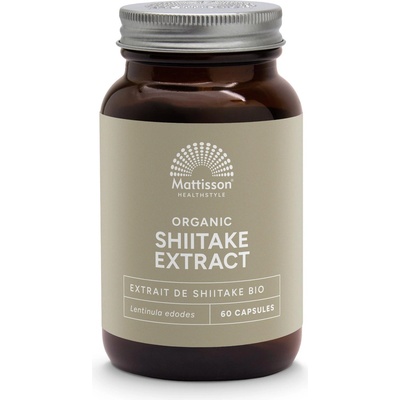 Mattisson Healthstyle Organic Shiitake Extract, 400 mg, 60 капсули, Mattisson Healthstyle (MT2039)