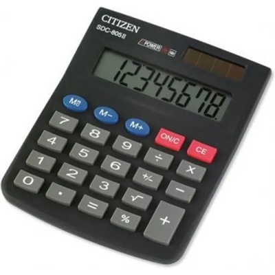 Citizen Калкулатор Citizen SDC-805, oсновни математически действия, черен (SDC-805)