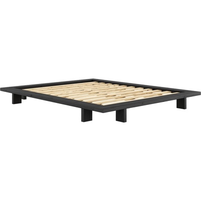 Karup Design Черно двойно легло от борова дървесина с решетка 160x200 cm Japan - Karup Design (270402160200)