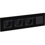 Legrand - Тройна външна розетка 250V/16A IP44 с еднополен ключ № 1 NILOE STEP (LR0035C)