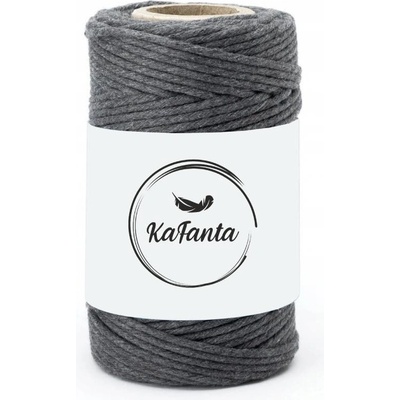 Macrame priadza KaFanta PREMIUM 2mm/50m - anthracite