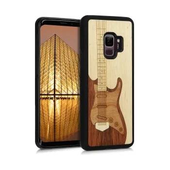 Image 1 of kwmobile Дървен калъф за Samsung Galaxy S9 - тъмнокафяв