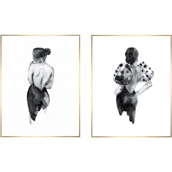 knor Картини в комплект 2 бр. 30x40 cm Woman Sketch - knor (ZEST005DB2X30X40L15,18,012)