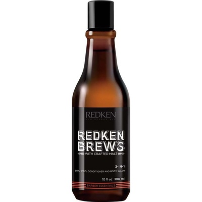 Redken Brews Шампоан за коса 3 в 1, 300 ml