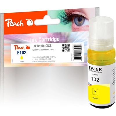 Inkoust Peach Epson 102 Yellow - kompatibilní
