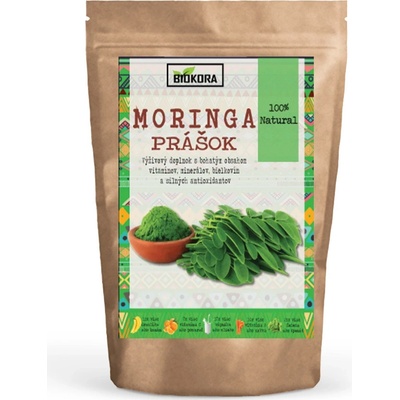 Biokora moringový prášok 100% prírodný 500 g