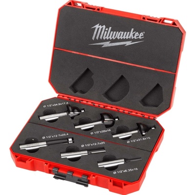 MILWAUKEE Sada fréz na dřevo 12,7 mm 6 ks 4932493579