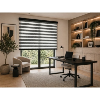 Zebra-shop Den a noc Maxi Premium Grafit melír BH 70 200x120 cm bílá vpravo