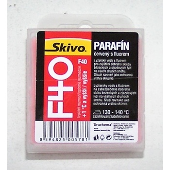 Skivo F40 parafín červený 40 g