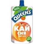 Queen's Плодов мус Кайсия + ябълка Queen's 200гр