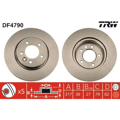 Brzdový kotúč TRW DF4790