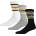 Wrangler Чорапи Wrangler Men's Malm Cotton Crew Socks - White/Grey/Blk