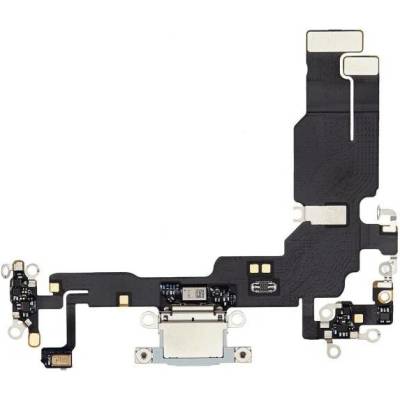 AppleKing nabíjecí a audio flex konektor pro iPhone 15 - modrý