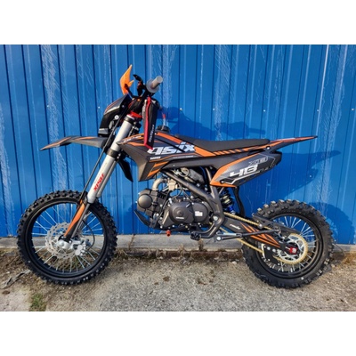 Asix Pitbike XB48 125cc 17"/14" E-START + Predné svetlo Oranžová