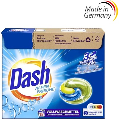 Dash Alpen Frische Kapsle na praní 3v1 18 PD