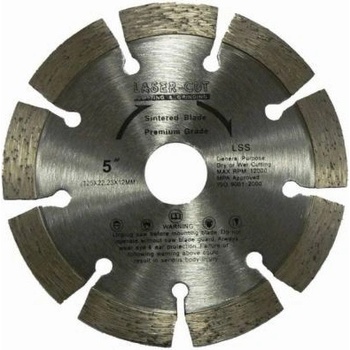Laser Cut Kotouč diamantový řezný 125 x 22,2 x 12 mm L00107