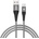 S-Link Кабел S-Link - SL-STM60M (3A, 12W, бързо зареждане, MicroUSB, 100cm кабел за данни+зареждане, сив) 37187 (37187)