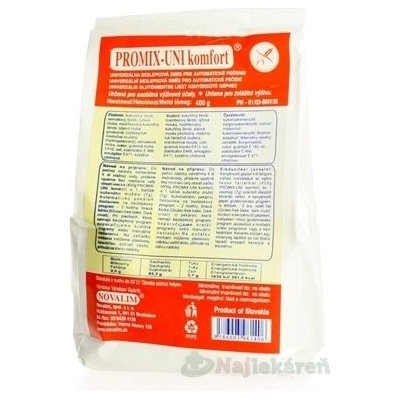 PROMIX UNI komfort bezlepková zmes pre automatické pečenie plv 400 g