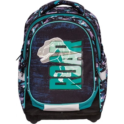 S-Cool Ученическа, анатомична раница S-COOL Dino, 21 л, с твърдо дъно