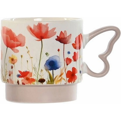 Item international Порцеланова чаша с цветя 350мл, 9х7.3х8.8см (2034)