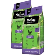 Nativia Dog Senior & Light 2 x 15 kg
