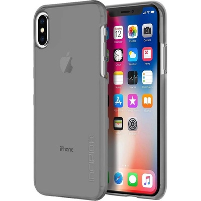 Incipio Feather Pure Case - тънък поликарбонатов кейс за iPhone XS, iPhone X (черен-прозрачен)