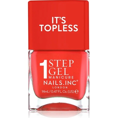 Nails Inc. It’s Topless gélový lak na nechty pre dlhotrvajúci efekt odtieň Jennifer 14 ml
