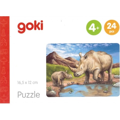 Goki Africká zvířata: Nosorožci 24 dílků
