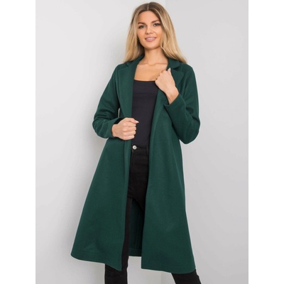 Rue Paris Coat-CHA-PL-0402.33P-dark green tyrkysová