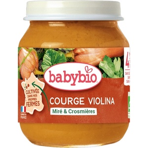 Babybio Био зеленчуково пюре Babybio - Тиква Цигулка, 4 м+, 130 g (3288130650358) - baby