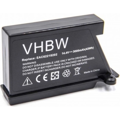 VHBW Батерия за LG Hom-Bot 3.0, EAC60766101, 3000 mAh (800117103)